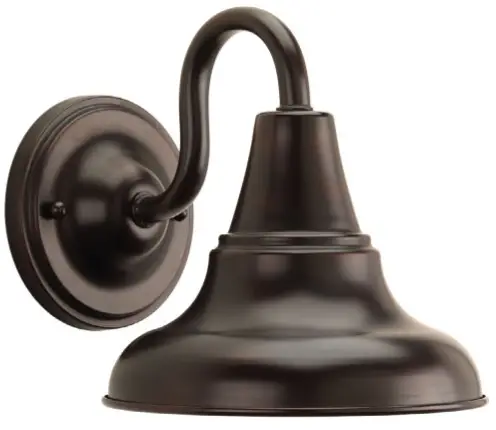 PROGRESS LIGHTING P5622 20 District 1 Light 8.25 Inch Antique Bronze Outdoor Wall Light