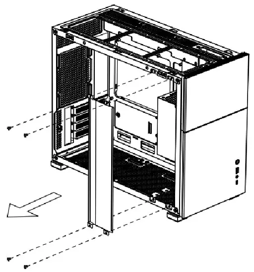 Remove the inner side pane