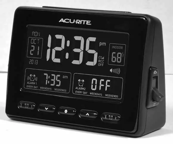 AcuRite 13024 Atomic Dual Alarm Clock -