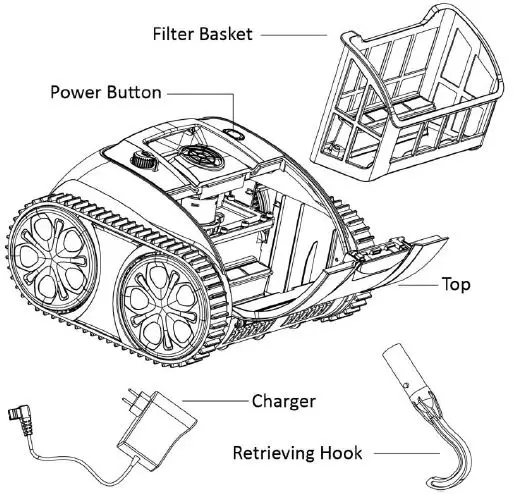 WYBOT WY100Pro Robotic Pool Cleaner-1