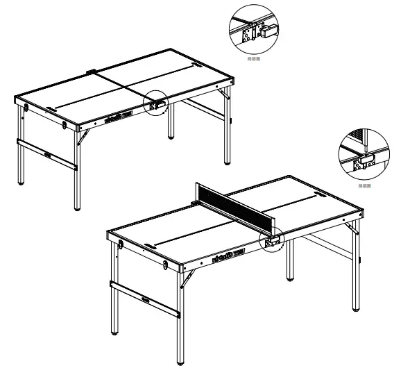 VirtuFit-VF06054-Mini-Table-Tennis-Table-fig-2