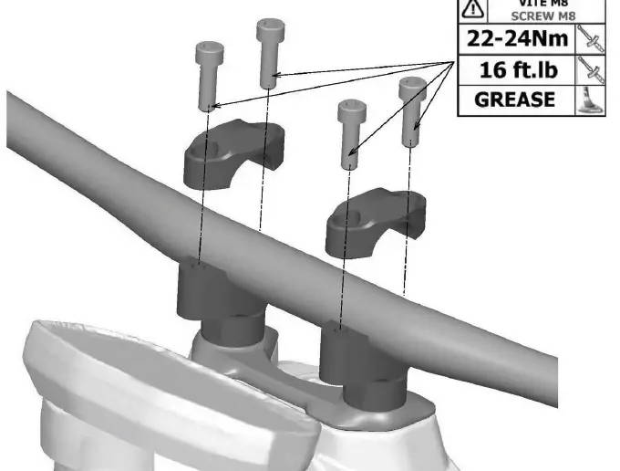 rizoma AZ202 Handlebar Support Risers 6