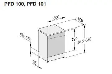 Miele PFD 100 SmartBiz Free-Standing Dishwasher - Freestanding appliance