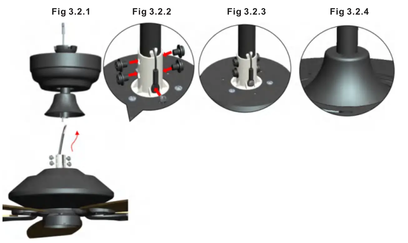 Installing the Downrod Assembly