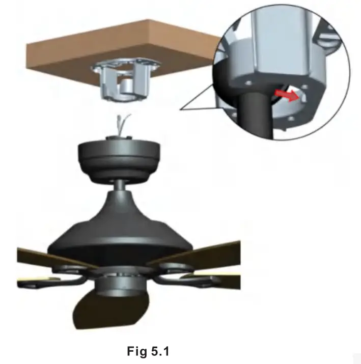 Hanging Ceiling Fan & Wiring the Fan