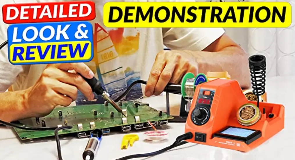 Velleman Vtssc40n Soldering Station With Lcd And Ceramic Heater User Manual