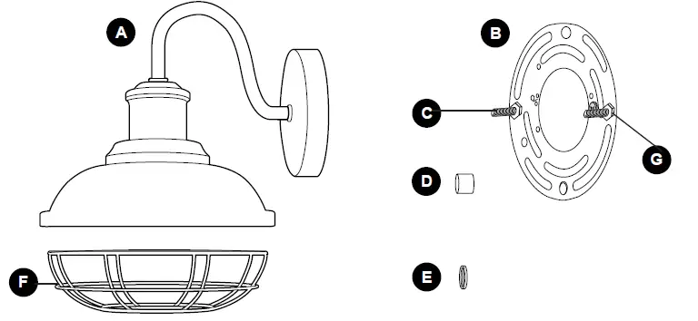 allen roth WL140MBK Barn Light-01