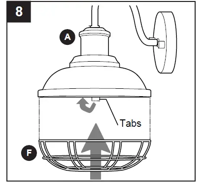 allen roth WL140MBK Barn Light-13