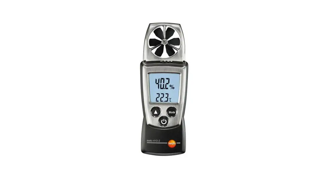 Testo 410-2 Vane Anemometer Instruction Manual
