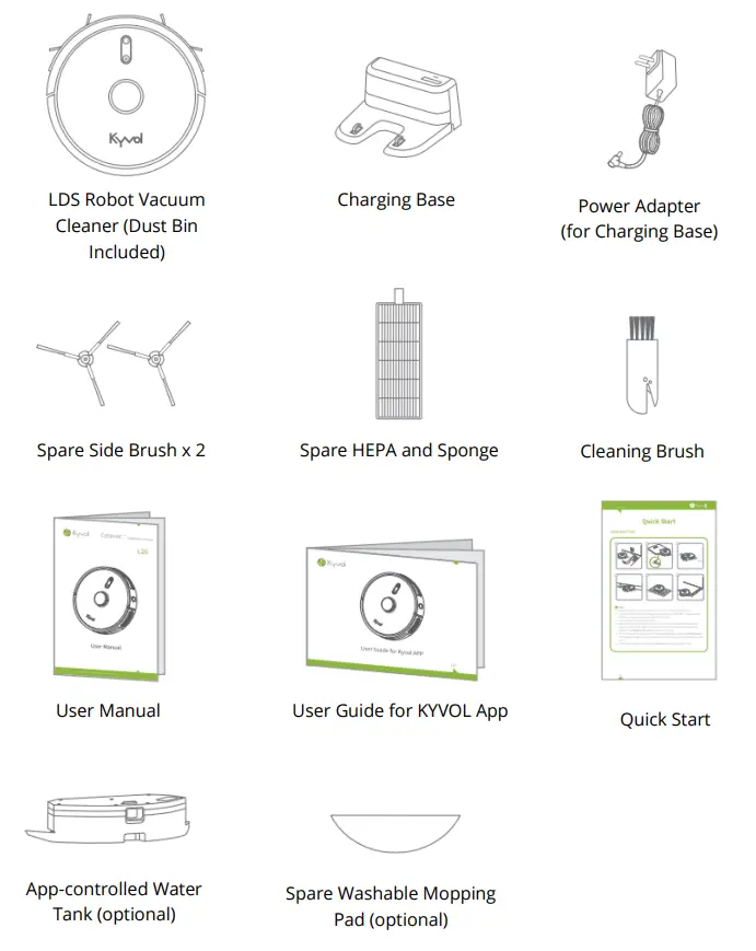Kyvol L20 Cybovac Robot Vacuum Cleaner - Figure 1