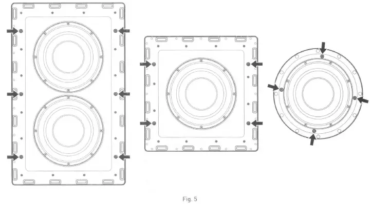 NUVO NV-SUBIWDUALB In-Wall In-Ceiling Subwoofers - 6