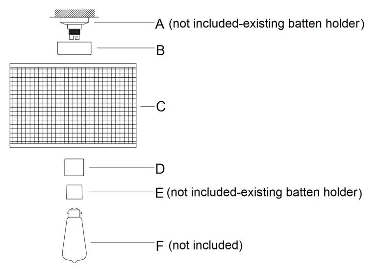 Lucci 099060 Shore 1 Light Batten Fix in Natural - Figure 1