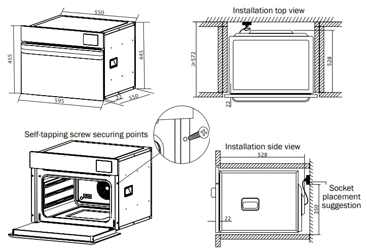 Installation Cut-out Dimensions