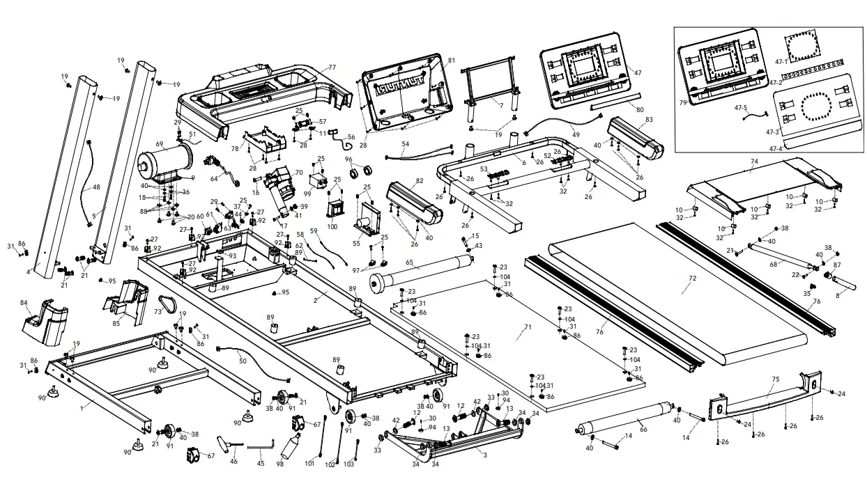 TUNTURI 19TRN50000 T50 Treadmill - Fig12