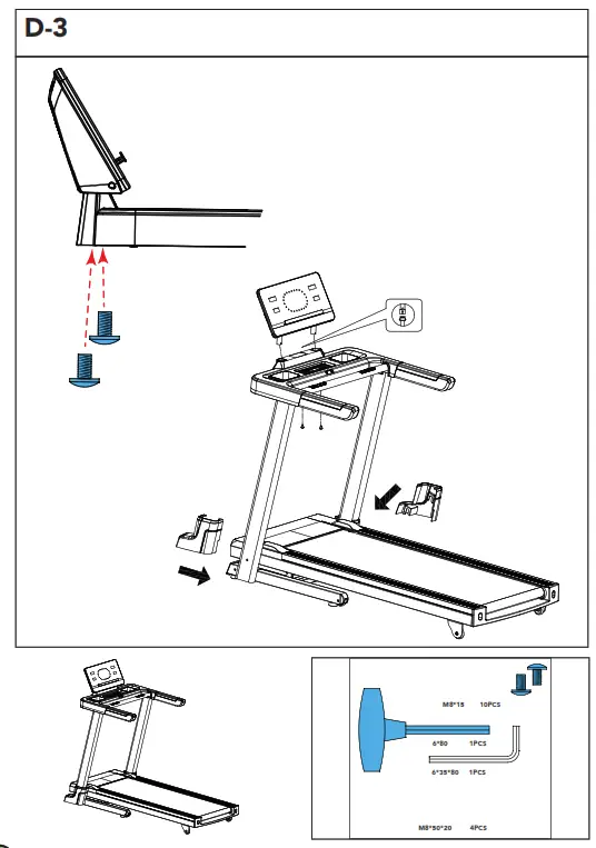 TUNTURI 19TRN50000 T50 Treadmill - Fig6