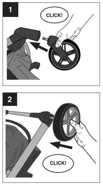 Evenflo Pivot Xpand Modular Stroller- Wheels