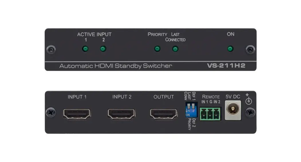Kramer Vs-211h2 2x1 Automatic 4k Uhd Hdmi Standby Switcher User Manual