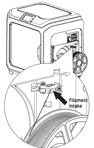 FLASHFORGE SZ20 ZN Creator 3 FDM 3D Printer - Install Filament 2