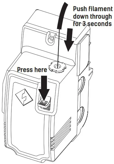 FLASHFORGE SZ20 ZN Creator 3 FDM 3D Printer - Unload Filament 4