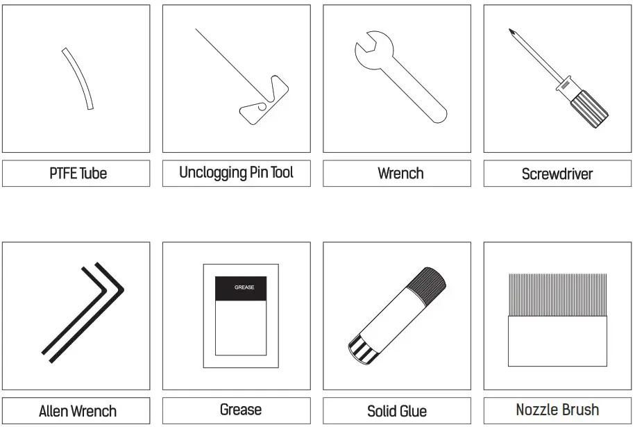 FLASHFORGE SZ20 ZN Creator 3 FDM 3D Printer - kit 2