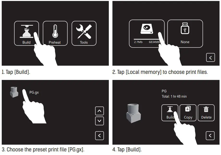 FLASHFORGE SZ20 ZN Creator 3 FDM 3D Printer - print