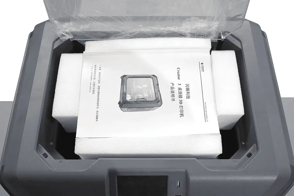 FLASHFORGE SZ20 ZN Creator 3 FDM 3D Printer - unpacking 6