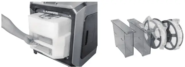 FLASHFORGE SZ20 ZN Creator 3 FDM 3D Printer - unpacking 9