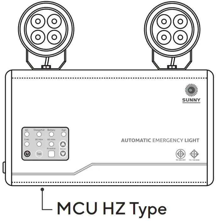 SUNNY MCU Series Self Contained Emergency Light - cover 1