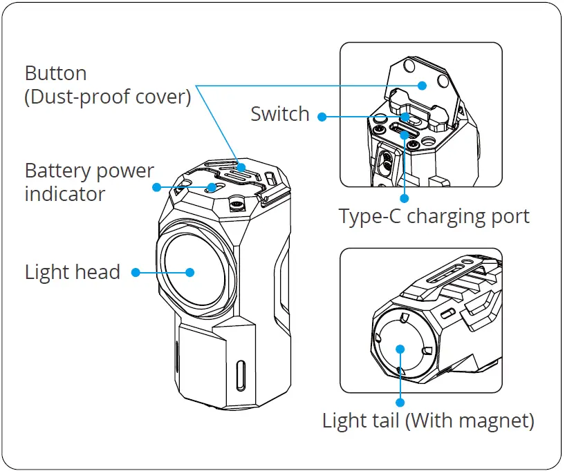 WUBEN Knight X-0 Easy Carry Light 2