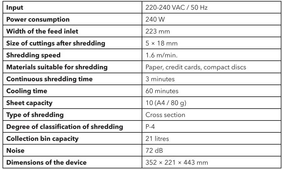 alza-power-APW-SHR10P4B21-Universal-Shredder-FIG 1