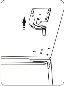 FIG 12 Reversing the fridge door