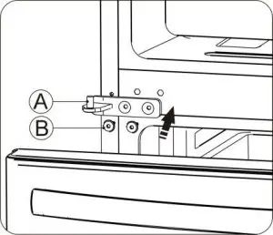 FIG 18 Reversing the fridge door