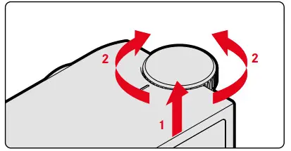 Leica M10-R Digital Rangefinder Camera- ISO setting wheel