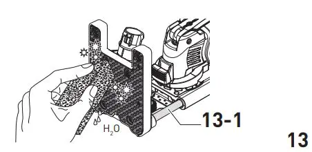 FESTOOL OSC 18 Cordless Oscillator Instructions - Information on the positioning aid