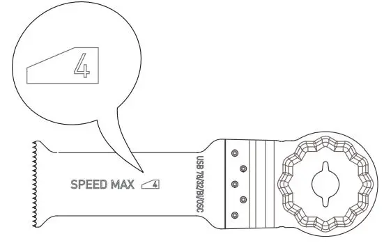 FESTOOL OSC 18 Cordless Oscillator Instructions - Speed control