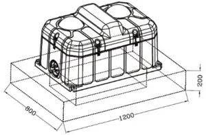 CANARM Energy Free Covered Poly Waterer EF88C - fig