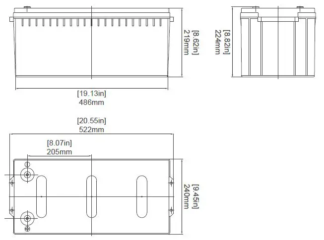 RENOGY RBT200LFP12-BT-US 12V 200Ah Bluetooth Lithium Iron Phosphate fig2