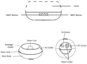 TELLUR TLL331101 Wi-Fi Aroma Diffuser - overview