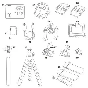 COSTCO 20963 Explore One 4K Action Camera with WiFi - CONTENTS