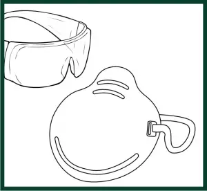 SAFETY GLASSES & DUST MASK