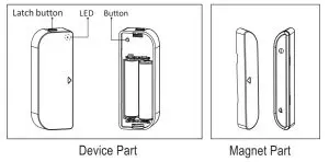 Hank Smart Tech DWS07 Door Window Sensor - figure 1