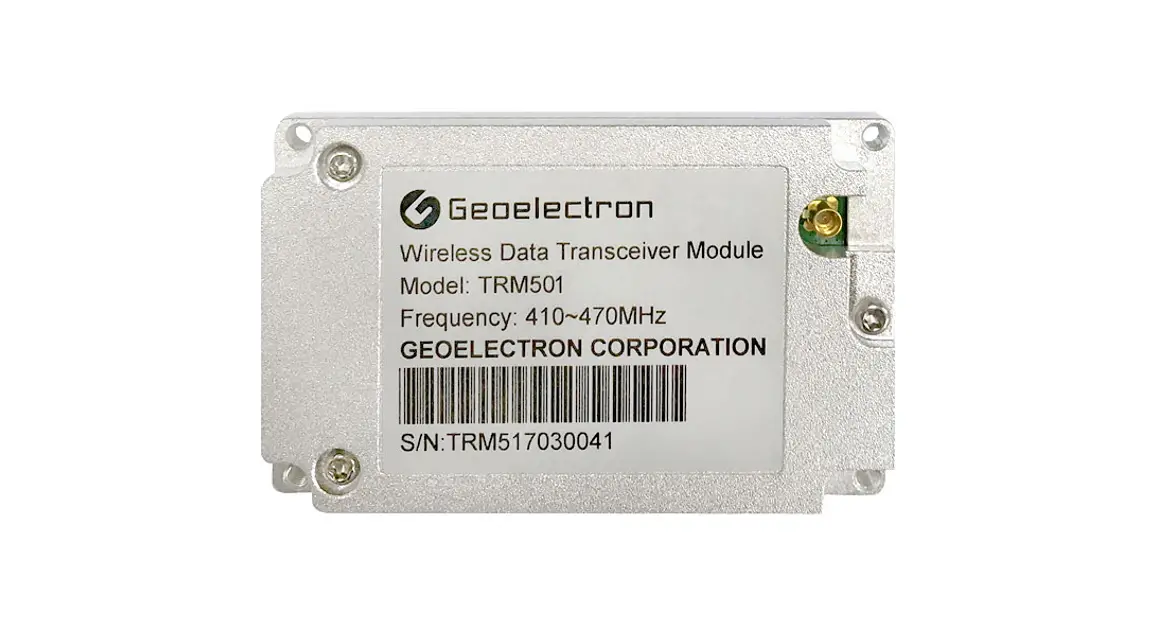 Geoelectron Trm501 Wireless Data Transceiver Module User Manual Geoelectron Trm501 Wireless Data Transceiver Module User Manual