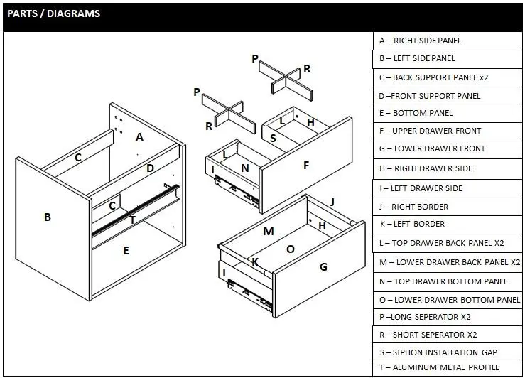 Better Bathroom BeBa_27638 Roxbi 600mm Wall Hung Basin Vanity Unit fig1
