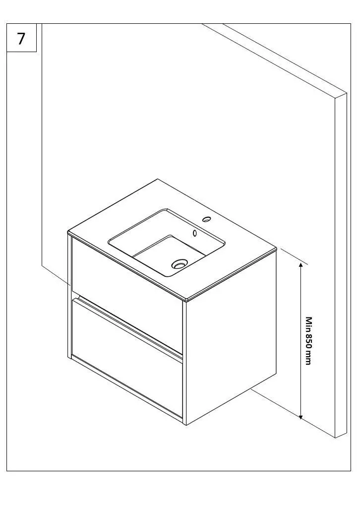Better Bathroom BeBa_27638 Roxbi 600mm Wall Hung Basin Vanity Unit fig11