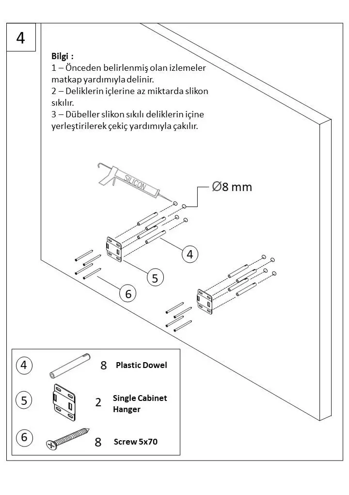 Better Bathroom BeBa_27638 Roxbi 600mm Wall Hung Basin Vanity Unit fig8