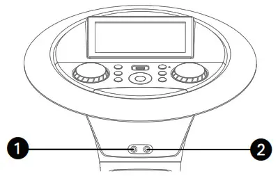 singing Machine ISM1080XX WiFi Enabled Pedestal Karaoke System - Connections 1