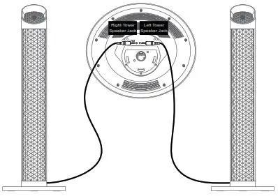 singing Machine ISM1080XX WiFi Enabled Pedestal Karaoke System - Connections 2