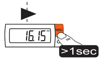 EMUGE Thread Depth Plug Gauge Digital IW- Exit menu