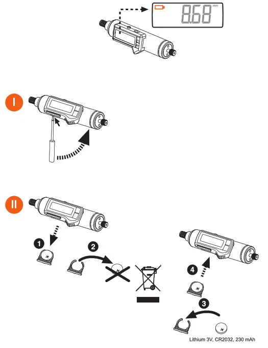 EMUGE Thread Depth Plug Gauge Digital IW- changing the battery