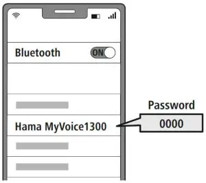 hama 00184149 MyVoice1300 Bluetooth Mono Headset - first connection)